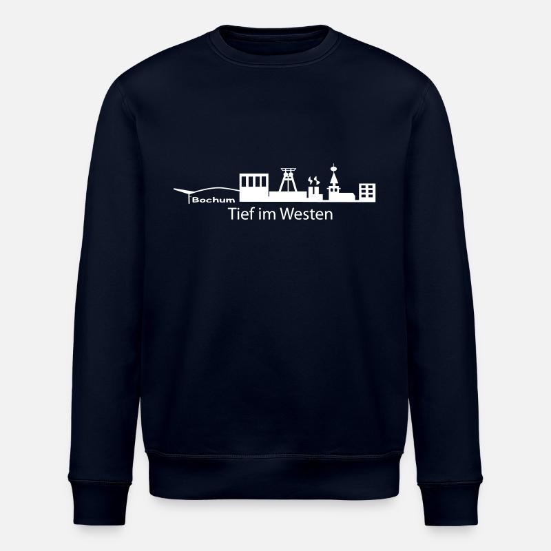 Skyline Bochum profonde dans l'Ouest - Sweat bio ROLLER Stanley/Stella Unisexe - marine