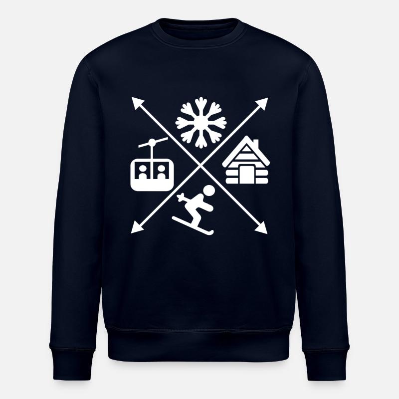 Ski - Sweat bio ROLLER Stanley/Stella Unisexe - marine