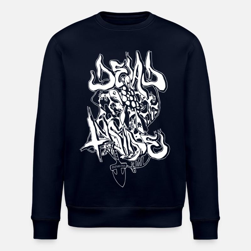 Meta Style Urban Demon Graphics - Stanley/Stella ROLLER Unisex Organic Sweatshirt - navy