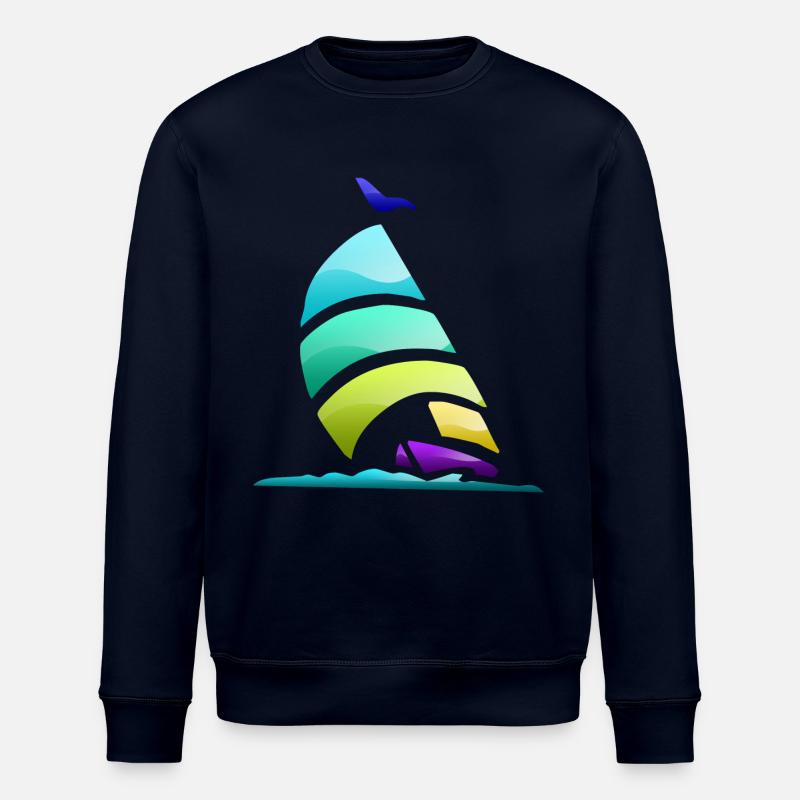 Yacht à voile - Sweat bio ROLLER Stanley/Stella Unisexe - marine
