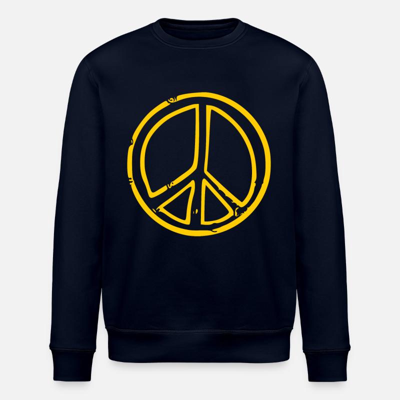 Peacezeichen - Stanley/Stella Unisex Bio-Sweatshirt ROLLER - Navy
