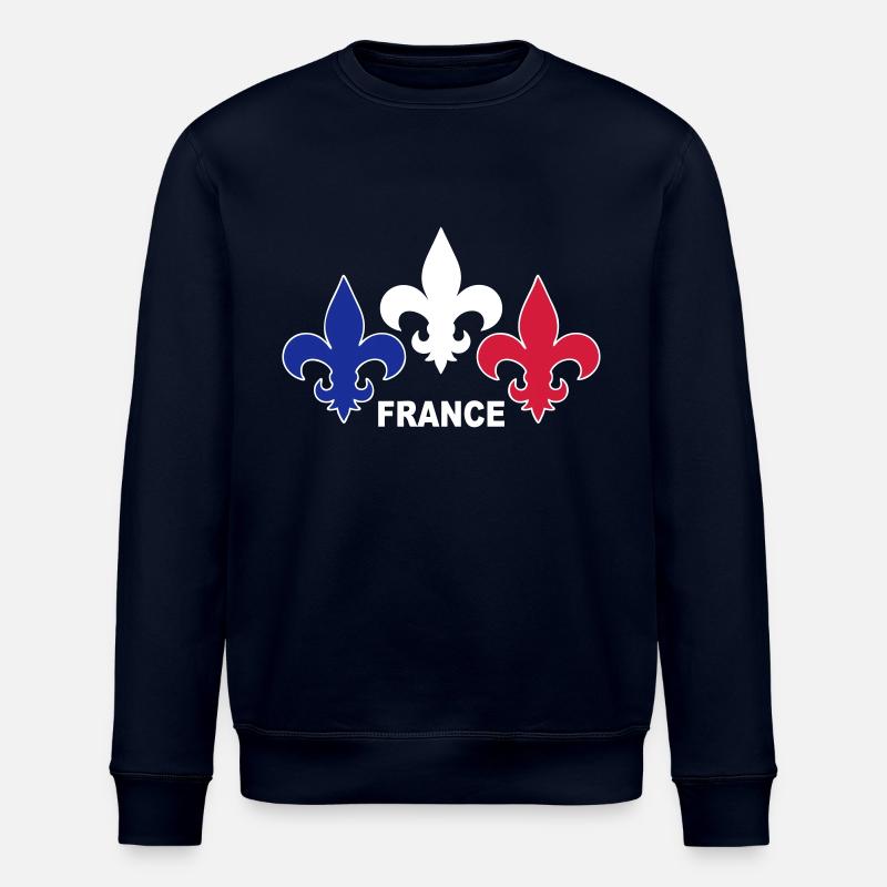 Fleurs de Lys - Sweat bio ROLLER Stanley/Stella Unisexe - marine