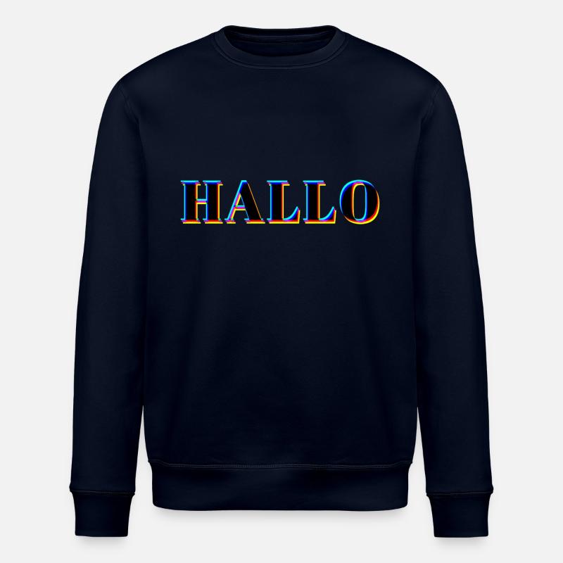 HELLO NEON - Stanley/Stella ROLLER Unisex Organic Sweatshirt - navy