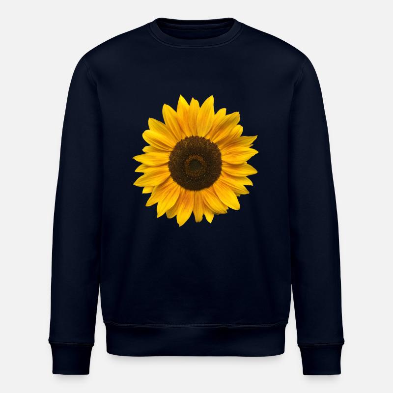 Tournesol (Fleur / Floraison / Soleil) - Sweat bio ROLLER Stanley/Stella Unisexe - marine