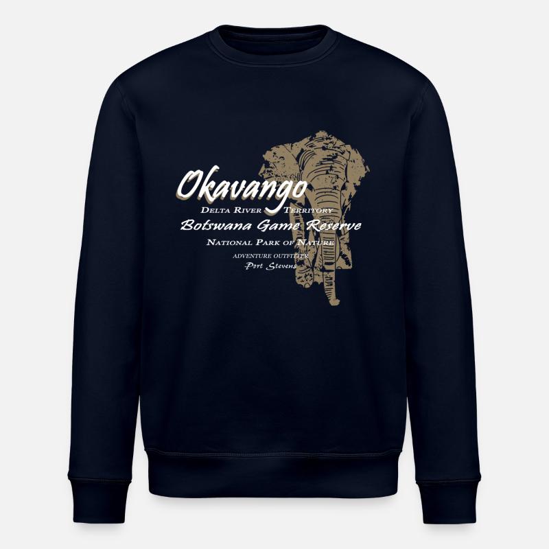 Okavango Elefant - Sweat bio ROLLER Stanley/Stella Unisexe - marine