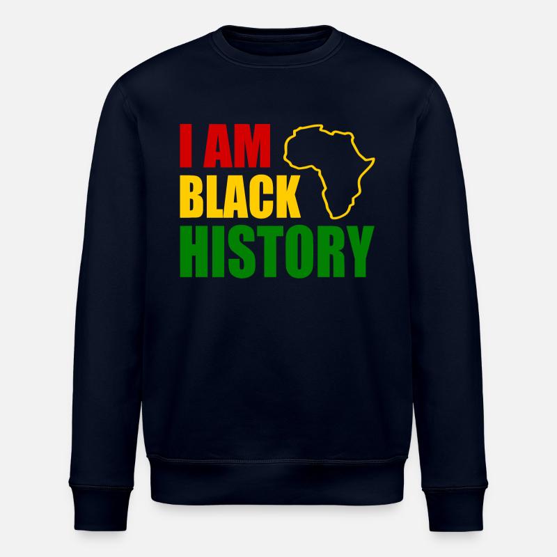 I am black history - Sweat bio ROLLER Stanley/Stella Unisexe - marine