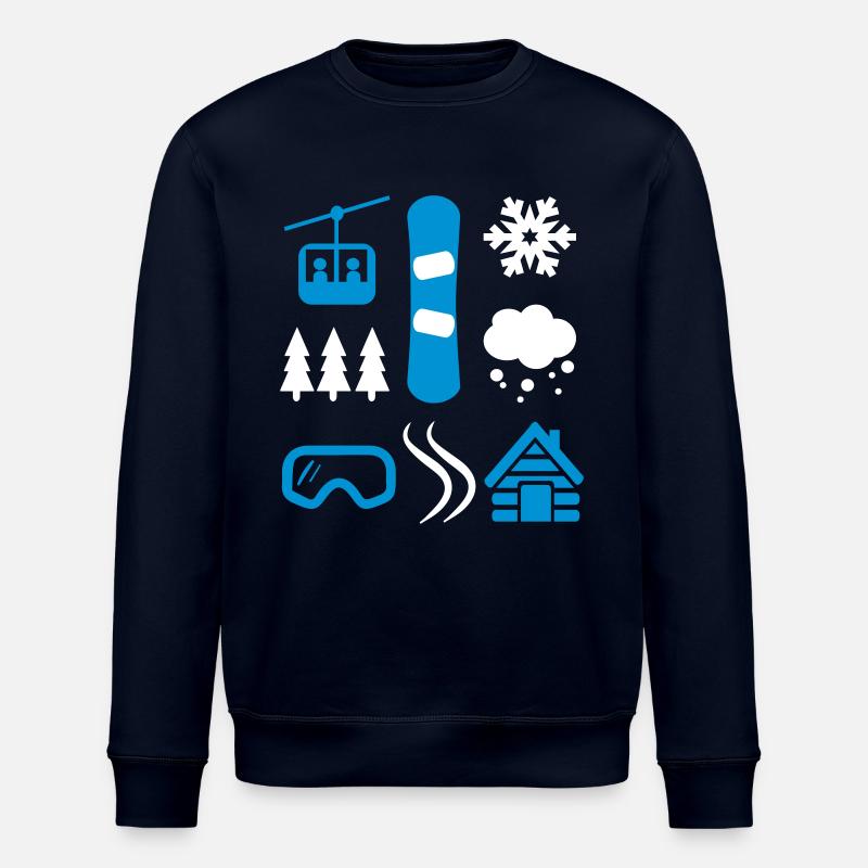 snowboard - Stanley/Stella Unisex Bio-Sweatshirt ROLLER - Navy