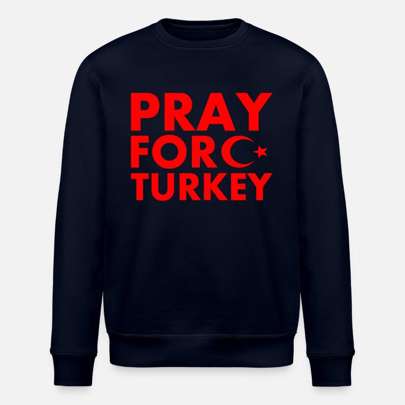 Pray for turkey - Stanley/Stella Unisex Bio-Sweatshirt ROLLER - Navy