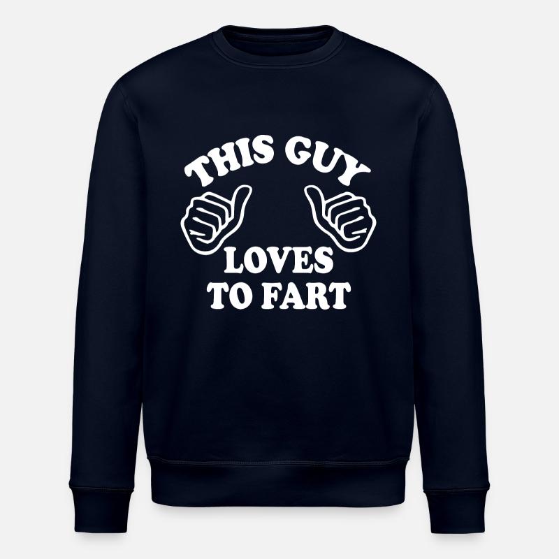 This guy loves to fahrt - Stanley/Stella Unisex Bio-Sweatshirt ROLLER - Navy