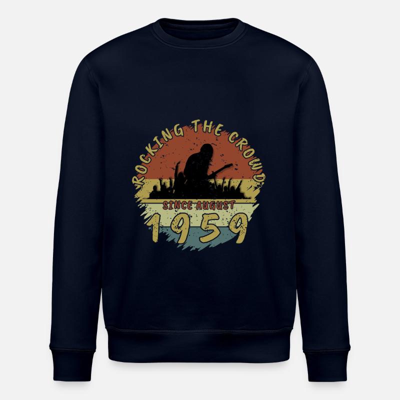 66. Geburtstag Rocking the crowd GIT 08/1959 - Stanley/Stella Unisex Bio-Sweatshirt ROLLER - Navy