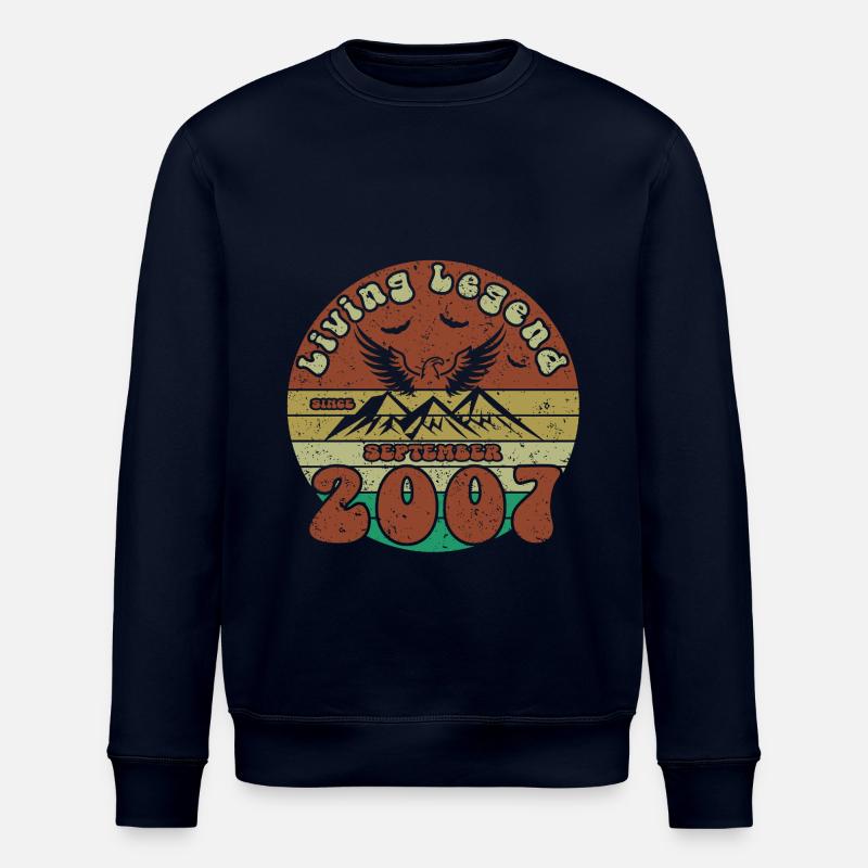 18. Geburtstag Living Legend since VIN 09/2007 - Stanley/Stella Unisex Bio-Sweatshirt ROLLER - Navy