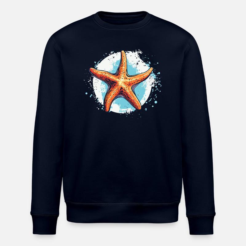 Une étoile de mer - Sweat bio ROLLER Stanley/Stella Unisexe - marine