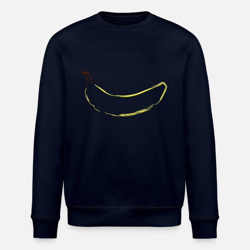 Abstrakte Banane - Stanley/Stella Unisex Bio-Sweatshirt ROLLER - Navy