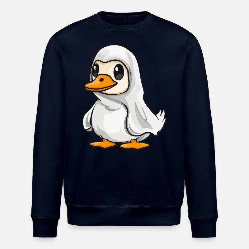 Gans Halloween Comic Geist - Stanley/Stella Unisex Bio-Sweatshirt ROLLER - Navy