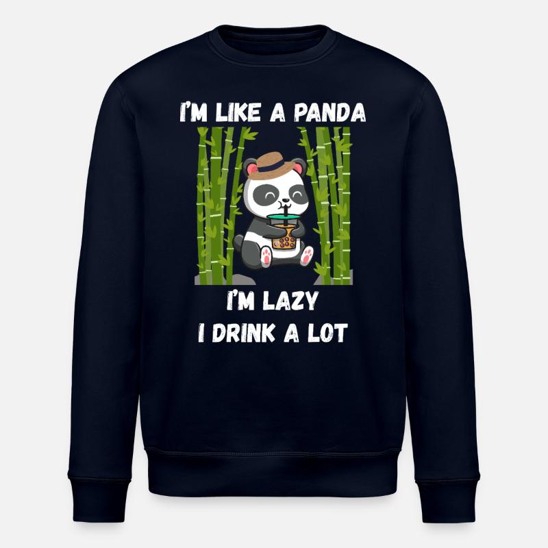 Lazy-Panda-Modus - Stanley/Stella Unisex Bio-Sweatshirt ROLLER - Navy