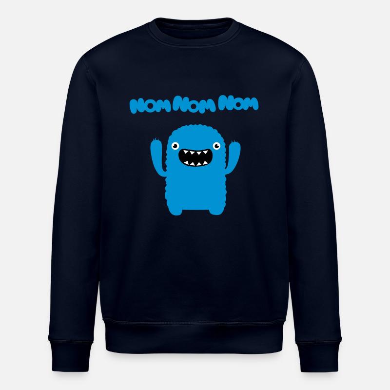Om nom nom nom - Stanley/Stella Unisex Bio-Sweatshirt ROLLER - Navy