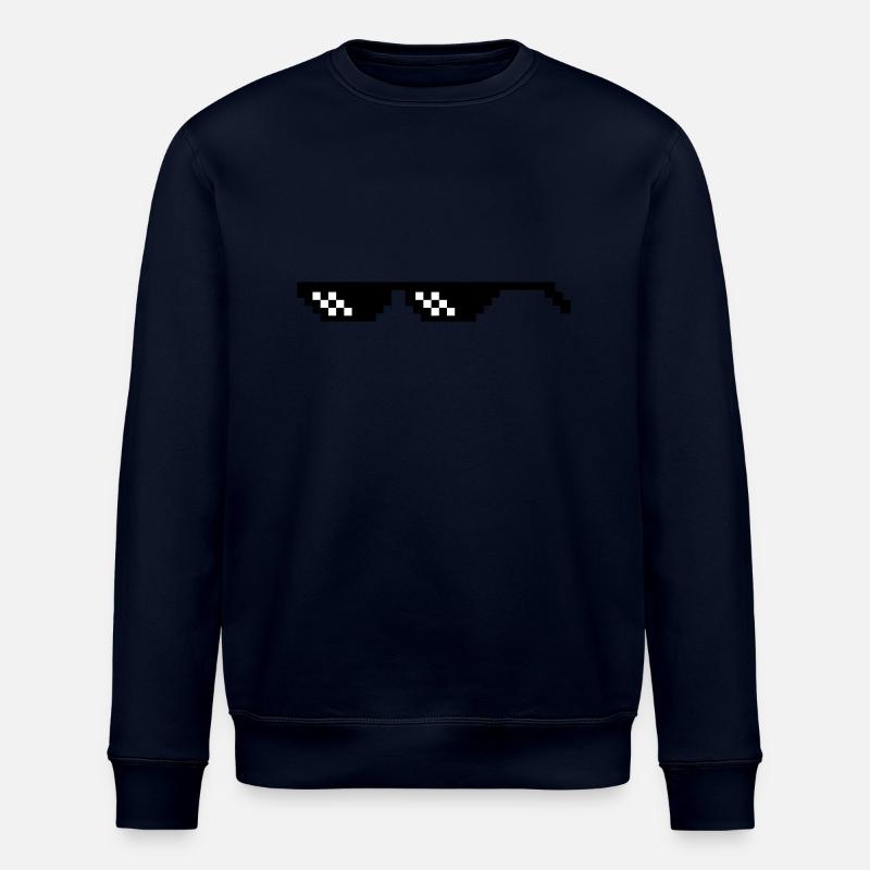 Thug Sunglasses (and your Face?) - Stanley/Stella Unisex Bio-Sweatshirt ROLLER - Navy
