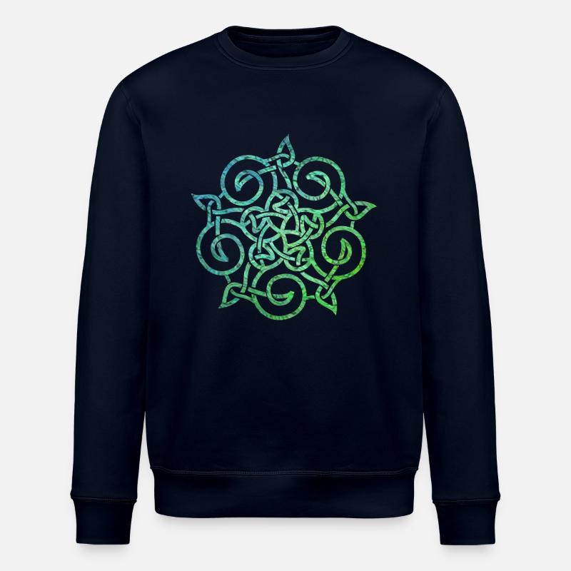 Celtic knot 20 e 5 - Stanley/Stella ROLLER Unisex Organic Sweatshirt - navy