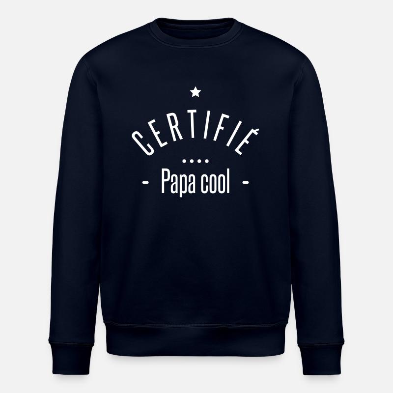 certifié papa cool - Sweat bio ROLLER Stanley/Stella Unisexe - marine