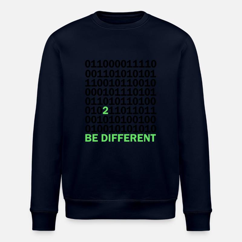 Be Different Binärcode Nerd Geschenk - Stanley/Stella Unisex Bio-Sweatshirt ROLLER - Navy
