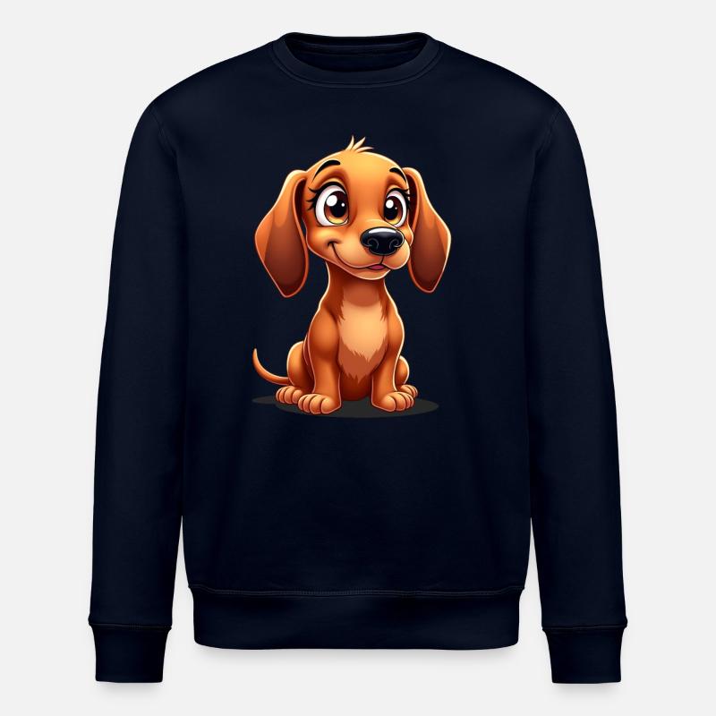 Teckel mignon - Teckel drôle - Sweat bio ROLLER Stanley/Stella Unisexe - marine