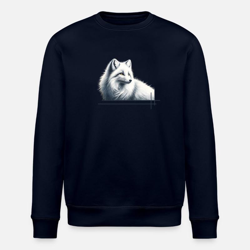 Fuchs im Winter Eleganz - Stanley/Stella Unisex Bio-Sweatshirt ROLLER - Navy