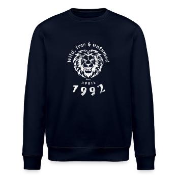 33. Geburtstag Rocking the crowd GIT 04/1992 - Stanley/Stella Unisex Bio-Sweatshirt ROLLER - Navy - Vorne - Nik (191cm)