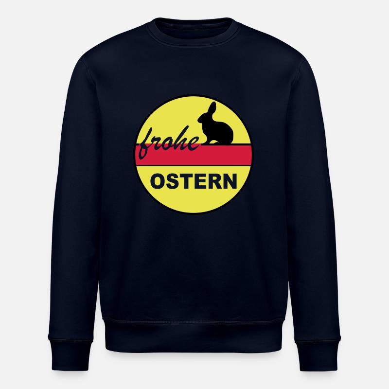 Frohe Ostern 3c - Stanley/Stella Unisex Bio-Sweatshirt ROLLER - Navy