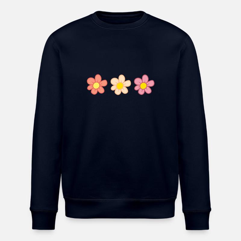 Fleurs - Sweat bio ROLLER Stanley/Stella Unisexe - marine