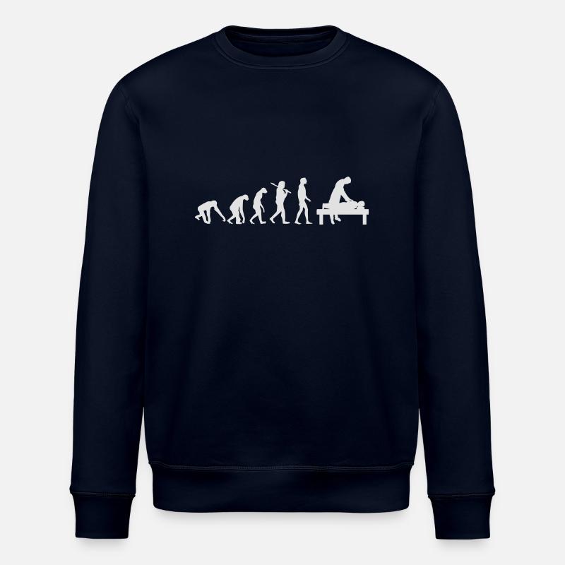 BURNOUT EVOLUTION - Stanley/Stella ROLLER Unisex Organic Sweatshirt - navy