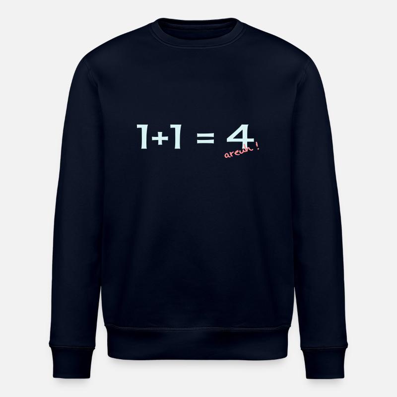 1 + 1 = 4 - Stanley/Stella Unisex Bio-Sweatshirt ROLLER - Navy