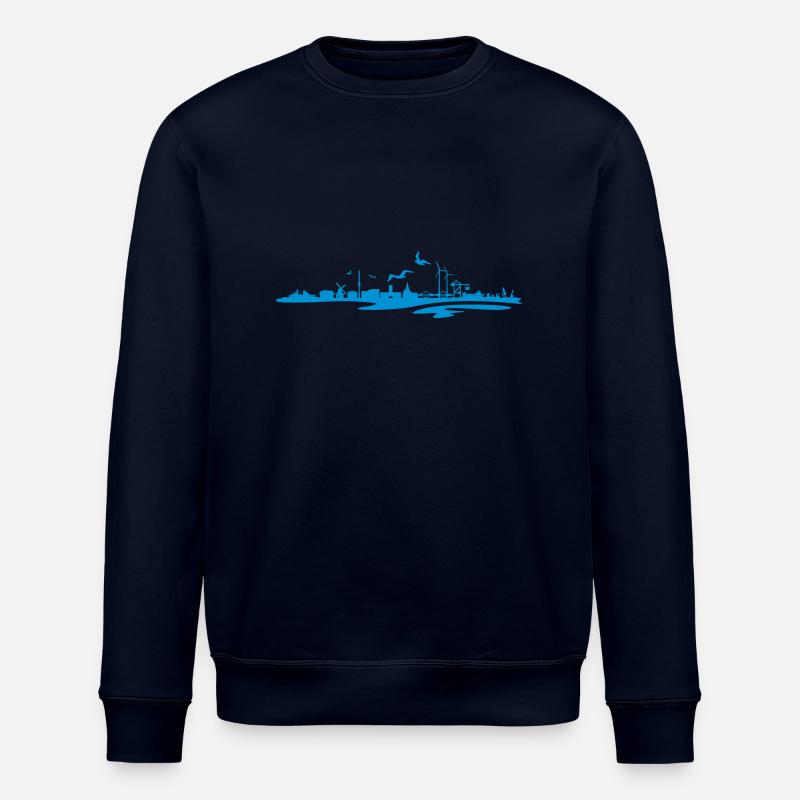 Skyline - Küste Wilhelmshaven - Stanley/Stella Unisex Bio-Sweatshirt ROLLER - Navy