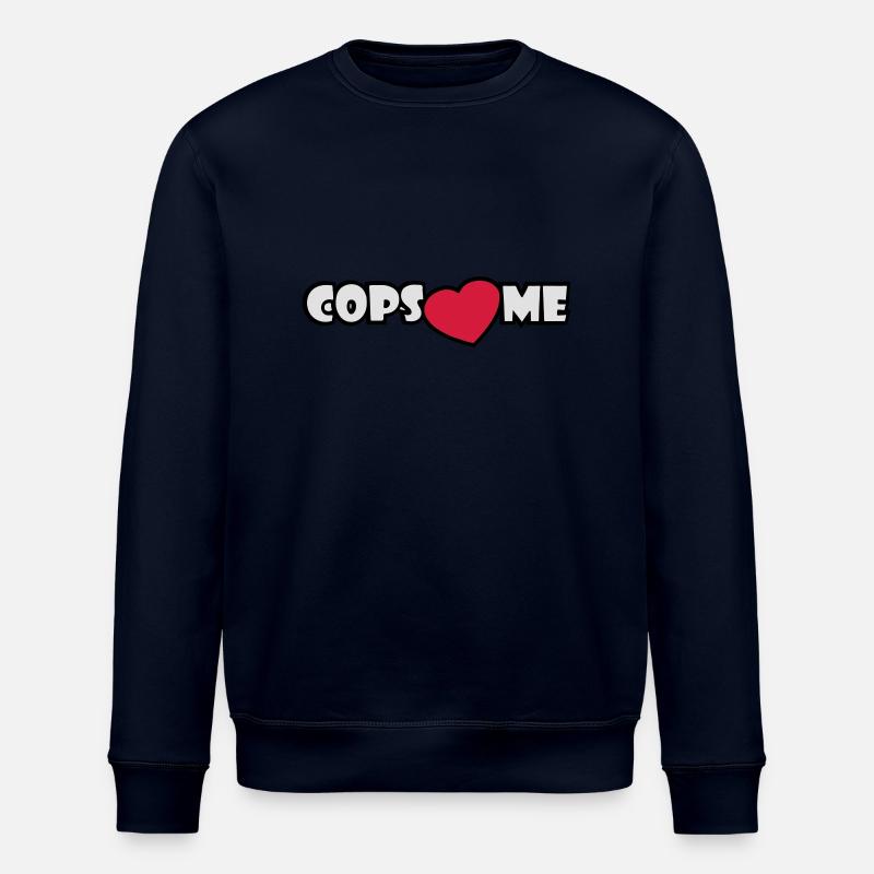 COPS LOVE ME - Stanley/Stella Unisex Bio-Sweatshirt ROLLER - Navy