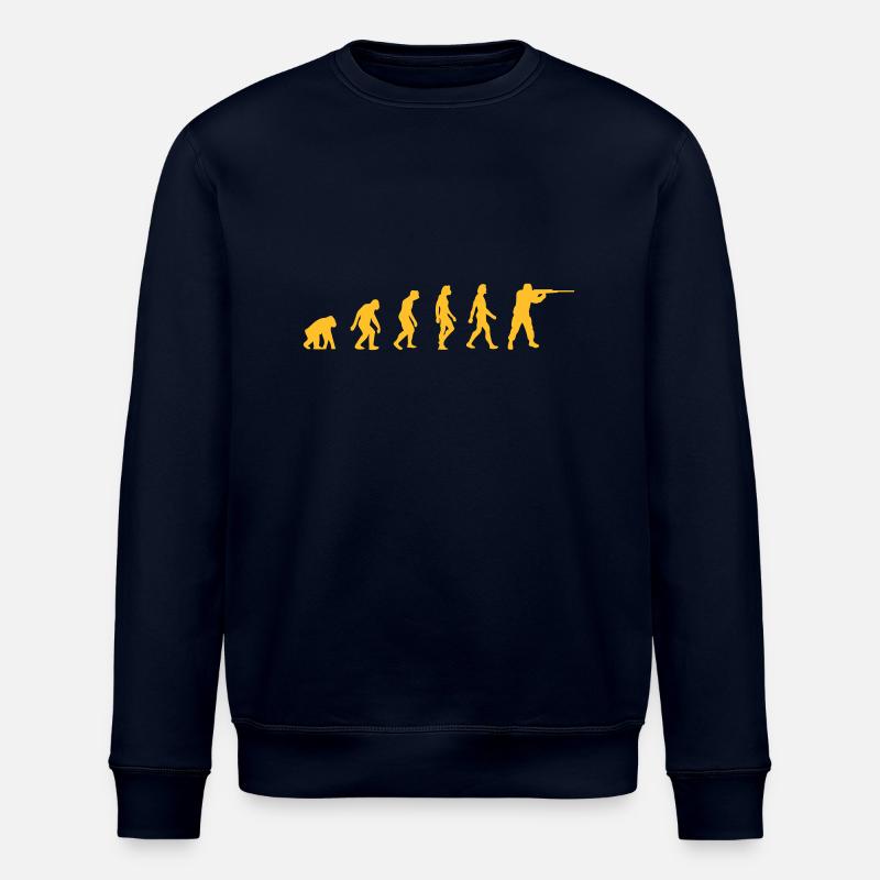 Die Evolution der Jäger - Stanley/Stella Unisex Bio-Sweatshirt ROLLER - Navy