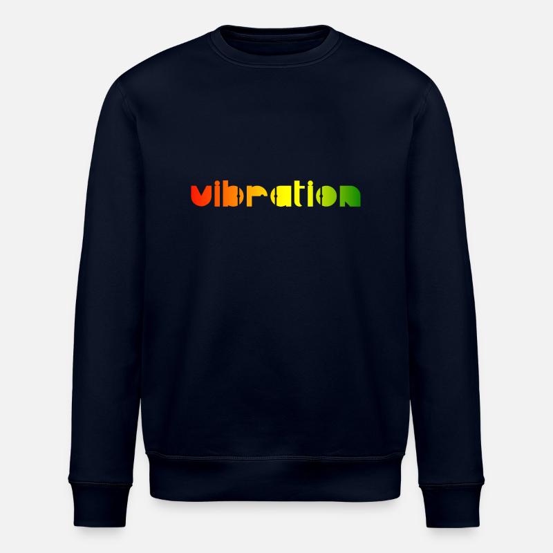 Vibration - Reggae - Stanley/Stella ROLLER Unisex Organic Sweatshirt - navy