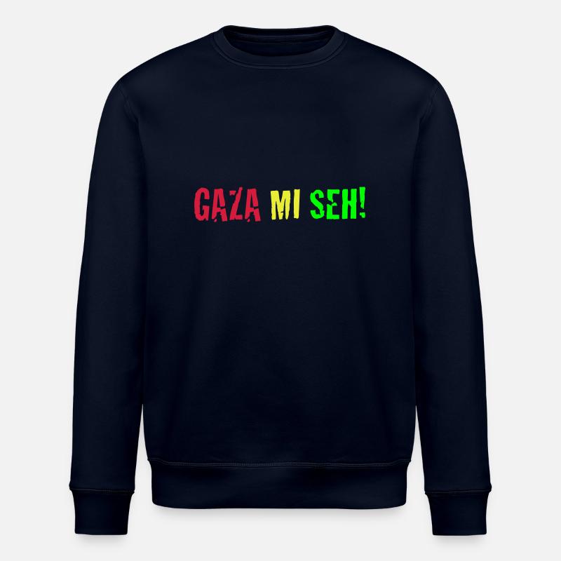 Gaza Mi Seh! - Stanley/Stella Unisex Bio-Sweatshirt ROLLER - Navy