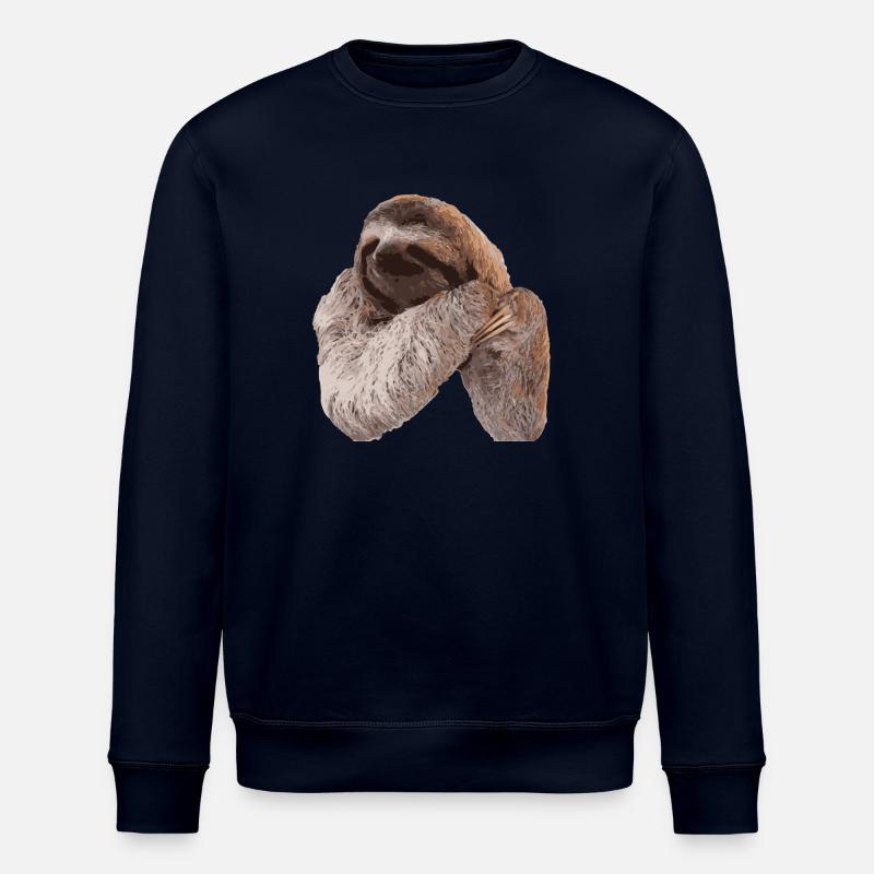 Faultier / Sloth - Stanley/Stella Unisex Bio-Sweatshirt ROLLER - Navy