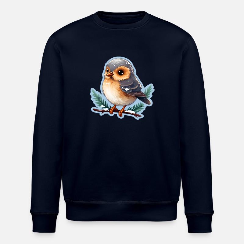 Winter Vögelchen - Stanley/Stella Unisex Bio-Sweatshirt ROLLER - Navy