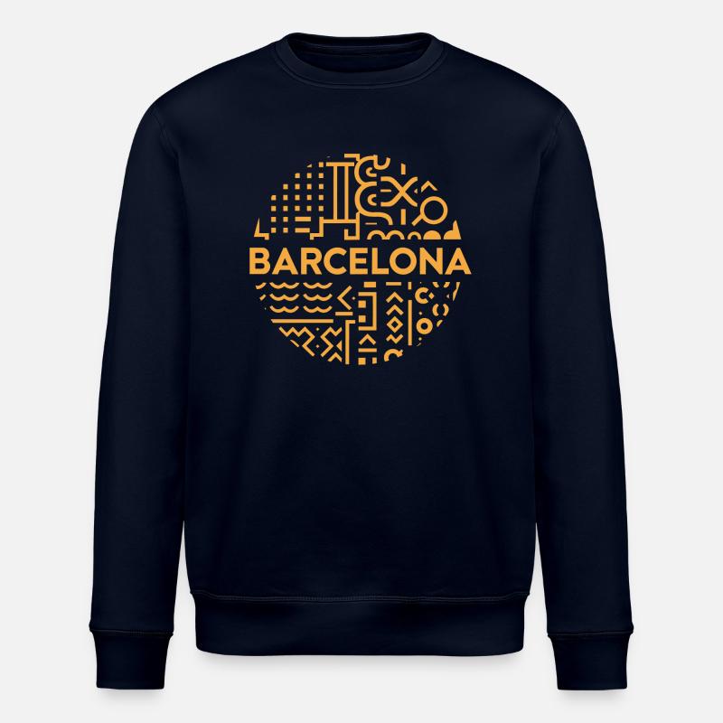 Barcelona - Sweat bio ROLLER Stanley/Stella Unisexe - marine