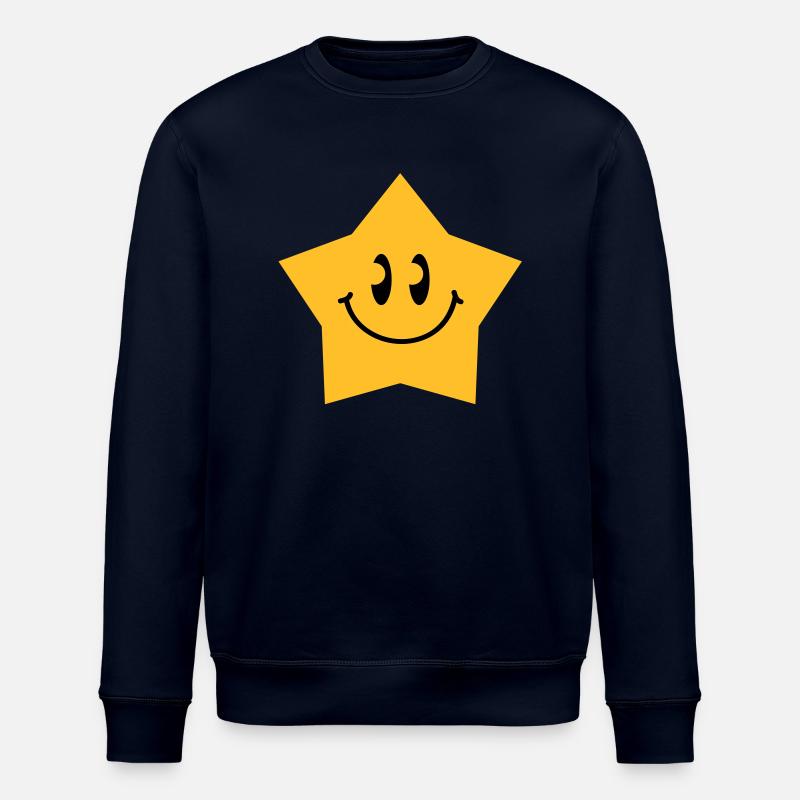 star_smiley_c2 - Stanley/Stella Unisex Bio-Sweatshirt ROLLER - Navy