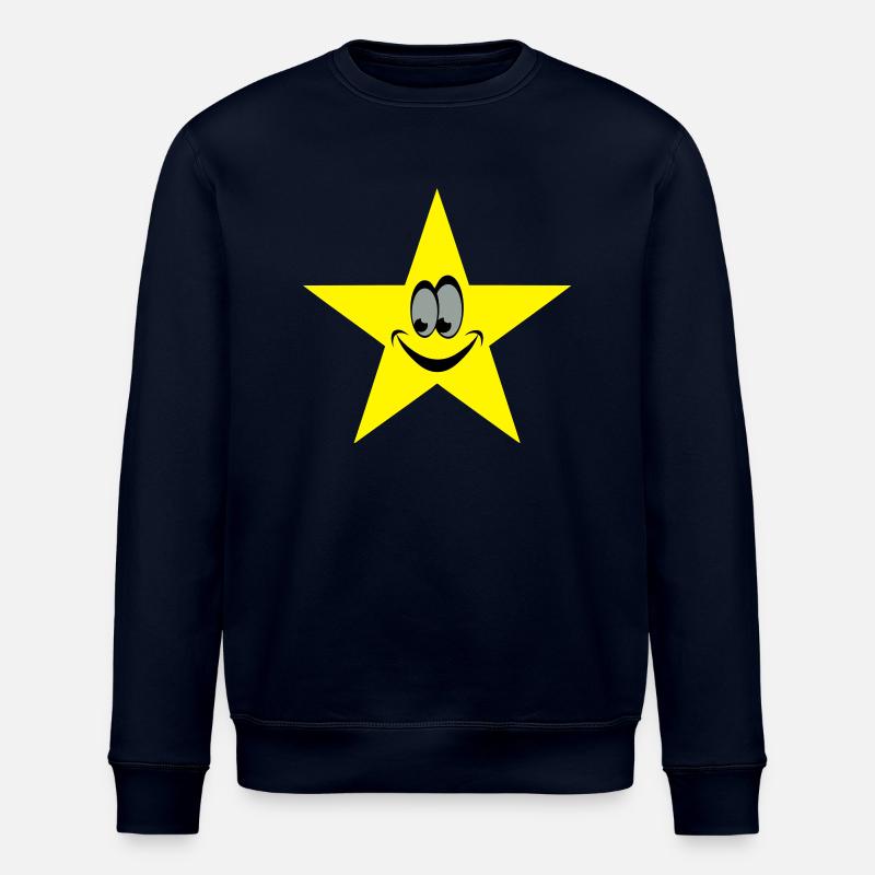 star smiley - Stanley/Stella Unisex Bio-Sweatshirt ROLLER - Navy