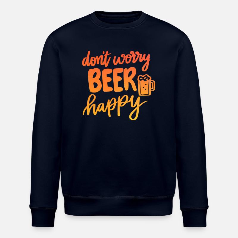 Don't Worry Beer Happy - Stanley/Stella Unisex Bio-Sweatshirt ROLLER - Navy