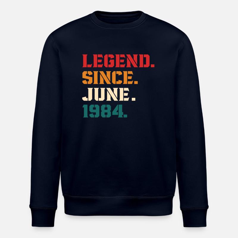 Legende seit Juni 1984 - Stanley/Stella Unisex Bio-Sweatshirt ROLLER - Navy