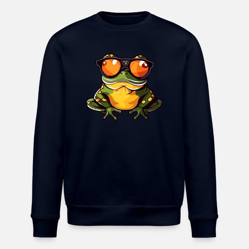 Frosch Lustig Cool - Stanley/Stella Unisex Bio-Sweatshirt ROLLER - Navy