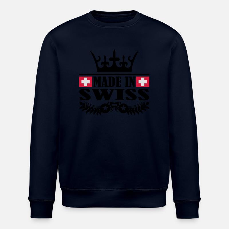 made_in_swiss_3 - Stanley/Stella Unisex Bio-Sweatshirt ROLLER - Navy