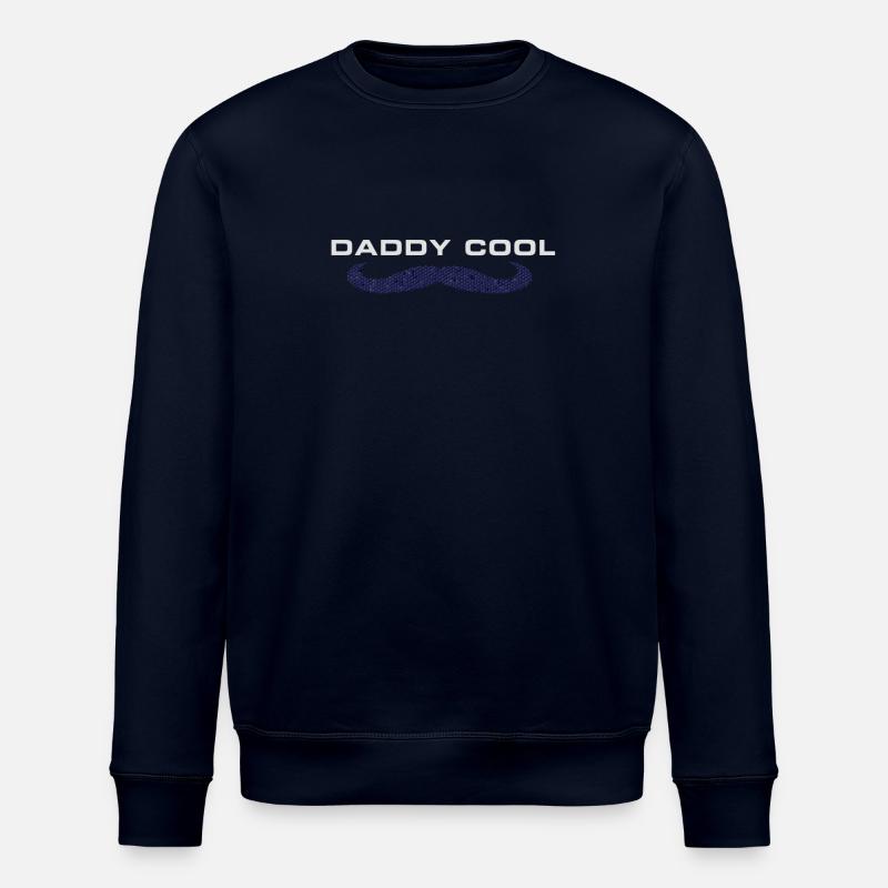 Daddy Cool Father Design - Stanley/Stella ROLLER Unisex Organic Sweatshirt - navy