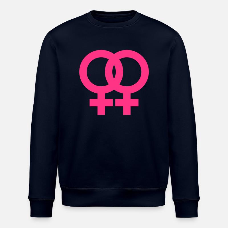 lesbian sign - Stanley/Stella Unisex Bio-Sweatshirt ROLLER - Navy