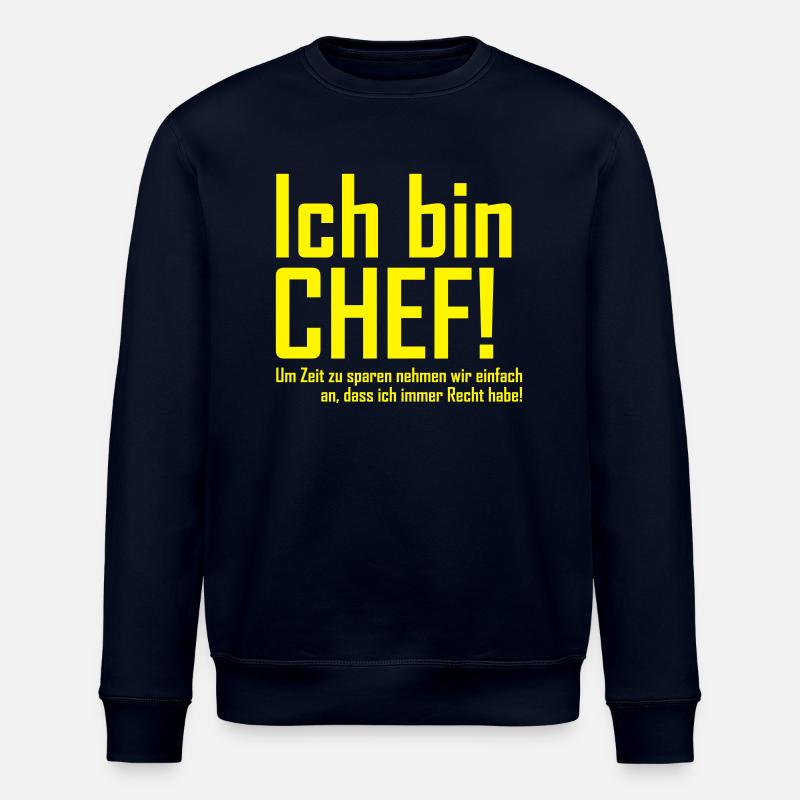 ich bin chef - Stanley/Stella Unisex Bio-Sweatshirt ROLLER - Navy