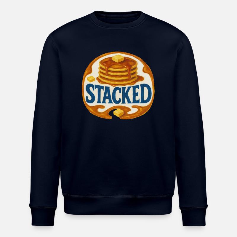 Gestapelte Pfannkuchen - Stanley/Stella Unisex Bio-Sweatshirt ROLLER - Navy