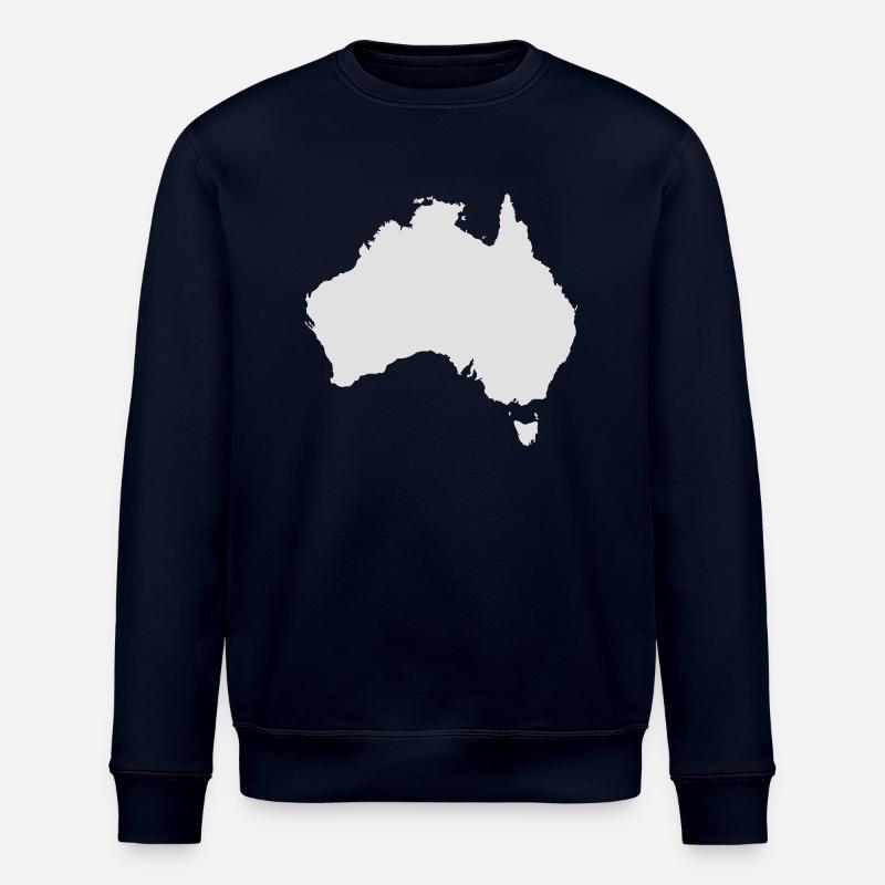 Carte d'Australie - Sweat bio ROLLER Stanley/Stella Unisexe - marine